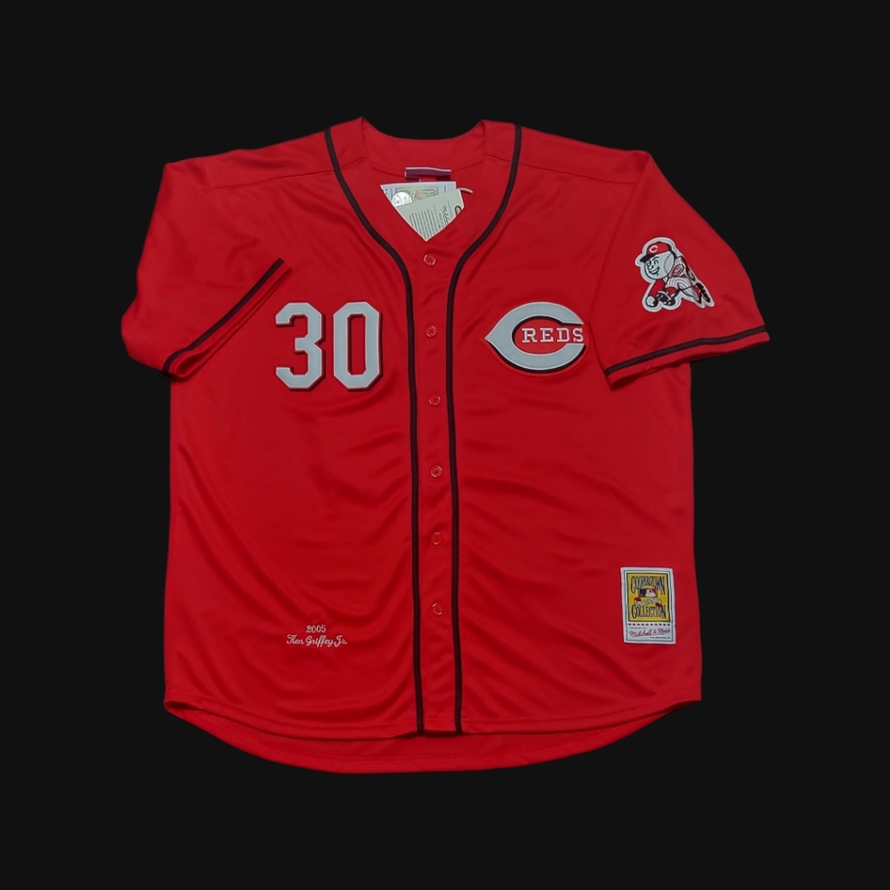 Ken Griffey Jr Jersey Cincinnati Reds 2005 Throwback Stitched NEW With Tags! - Picture 2 of 4